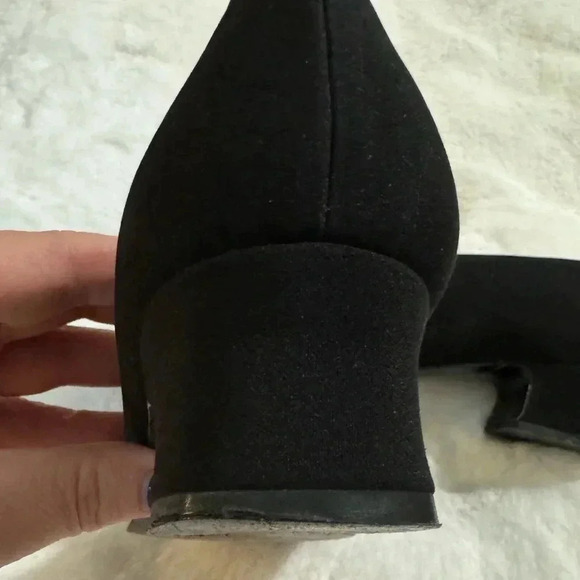 Stuart Weitzman Vintage Bow Rhinestone Heels 80’s 7 1/2 Holiday Sparkle Bridal - Picture 11 of 16